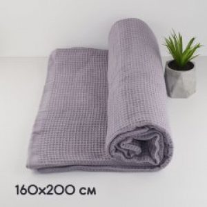 Простынь-покрывало вафельная GM TEXTILE 160х200см 280г/м2 (Какао)