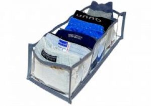 Прозрачный органайзер на 7 ячеек для мужского белья