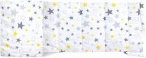 Бортик в детскую кроватку Cosas 30х180 (WeltBed_StarYellowGrey_White) (4822052062760)