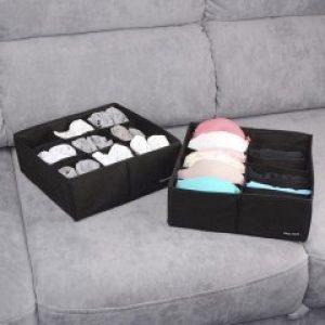 Набор органайзеров для нижнего белья 2шт blk002 (Черный)