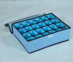 Органайзер для мужского белья и носков. Голубой