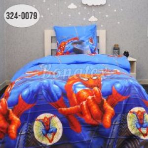 Дитячий півтораспальний комплект постільної білизни BonaVita бязь Людина Павук 150х215 (324-0079)