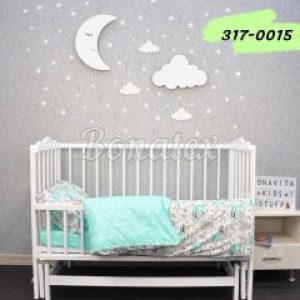 Дитячий постільний набір в ліжечко BonaVita бязь Котики 110х145 (317-0015)