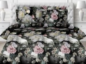 Комплект постельного белья Novita Бязь Премиум 6600/1 Белиссимо Ecotton Полуторный (ROZ6400059306)