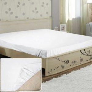 Простынь на резинке Ярослав бязь белая 10 (90*200+20)