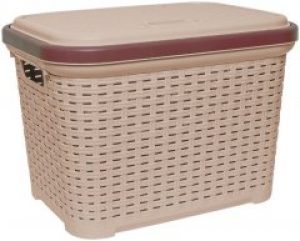 Корзина под ротанг Irak Plastik 35 л Кремовая (5951kmd)