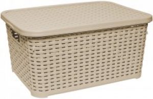 Корзина под ротанг Irak Plastik 10 л Кремовая (5948kmd)