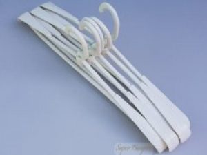 Набор 5 шт плечики вешалки Лук 46 см пластмассовые белого цвета