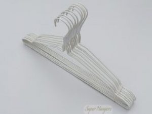 Набор 10 шт плечики Hanger 40 см металлические в полиэтиленовом покрытии белые