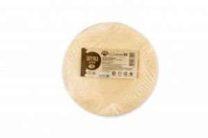 Тарелка деревянная одноразовая 180 мм (упаковка Полиолефиновая Пленка 10 шт) EcowoodUA