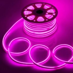 Светодиодный неон PROLUM™ с максимальной степенью защиты IP68 SMD 2835 размер 8x16 12V Pink