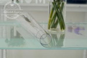 Мягкое стекло защитное покрытие на стол Crystal 100 х 60 см 1000 мкм прозрачное