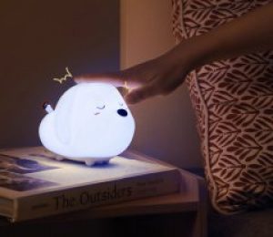 Ночник силиконовый Baseus Cute Series Doggie Silicone Белый (DGAM-B02)