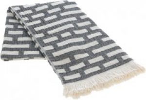 Полотенце жаккардовое Buldans Palmira siyah серый 90x170 (svt-2000022255943)