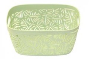 Кошик ажурний ООПТ листя пальми з ручками 29х22х14cм JL-6242-A