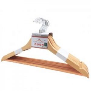 Набір вішалок для одягу дерев'яних SPACEO 8 шт 11899776