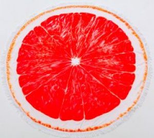 Пляжное полотенце MirSon №5056 Summer Time Grapefruit 150x150 см