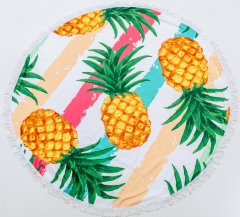 Пляжное полотенце MirSon №5060 Summer Time Pineapple 150x150 см
