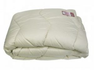 Одеяло шерстяное стеганное Vladi - Светло-бежевое 140*205 полуторное