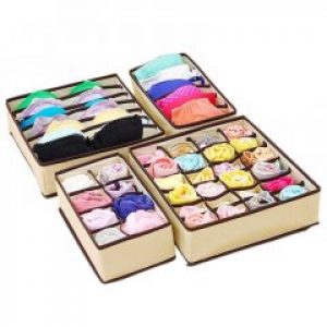 Набор органайзеров для белья Save Box 4шт Бежевый (S00001)