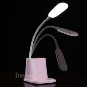 Настольная лампа аккумуляторная LOSSO FL-1200 розовая