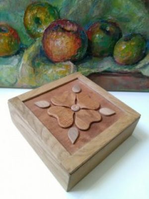 Скарбничка для писанок "КВІТКА" FrG ortus дерево ручна робота 20*20