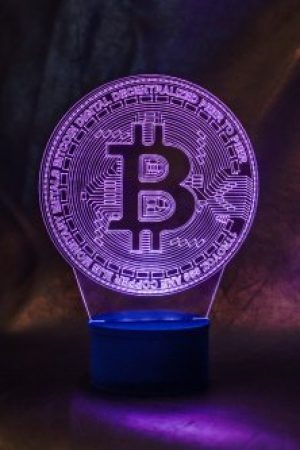 3d-светильник Биткоин