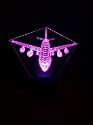3d-светильник Самолет пассажирский