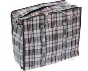 Сумка хозяйственная клетка 70*60*30см баул ПВХ