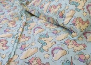 Комплект сменного постельного белья 3 в 1 бязь для детской кровати Единороги