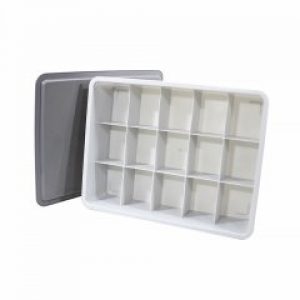Пластиковый ящик/органайзер Lesko J-2020 для белья 15 ячеек хранения вещей