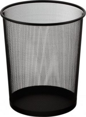 Корзина для бумаг Buromax офисная 290x240x350мм метал черный (BM.6270-01)