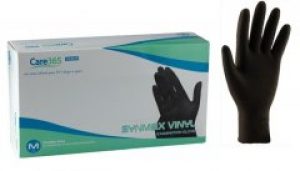 Перчатки хозяйственные нитрил+винил черные "Care365" (М) 6 грамм упаковка