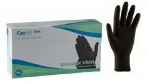 Перчатки хозяйственные нитрил+винил черные "Care365" (XL) 6 грамм упаковка