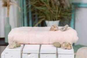 Банное полотенце MirSon №5010 SoftNess Peach 40x70 см (2200003181609)