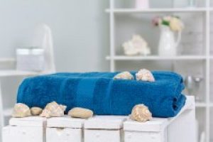 Банное полотенце MirSon №5015 SoftNess Blueberry 40x70 см (2200003181654)