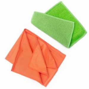 Набор для ухода за посудой: салфетка для стекла и салфетка для посуды Greenway.