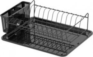 Сушка-стойка для посуды Tekno-tel КВ014 металлическая 39х30х13 см черная (8682749000224)