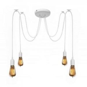 Люстра паук белый на четыре плафона NL 149-4W MSK Electric