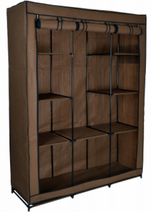 Шкаф-гардероб текстильный KAJA Mira Maxi Emako 10 полок коричневый (7801486663)