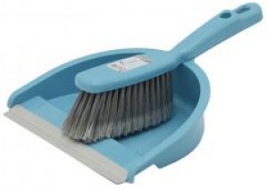 Совок с щеткой Zambak Plastik Голубой (ZP84132/Lbl)