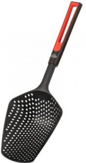 Глубокий дуршлаг-половник Coolinar нейлон 36 см черный (94120)