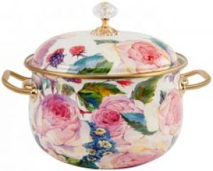 Кастрюля эмалированная Lefard Elmani с крышкой 2.1 л (763-003)