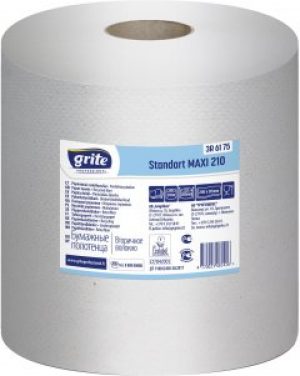 Бумажные полотенца Grite Standart Maxi 6 рулонов 210 м 1 слой 667 отрывов 200х315 мм (4770023221428)