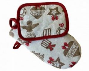 Набор (рукавичка + прихватка) Прованс Печенье (4823093427464)