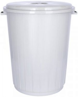 Ведро с крышкой Violet House Баттал 65 л 52х47х44 см Grey (0132 Баттал GREY с/кр.65 л)