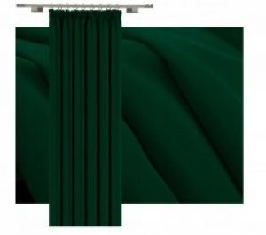 Штора Vipro Group Decora 140 х 250 см на тесьме (T261133) тёмно-зеленый