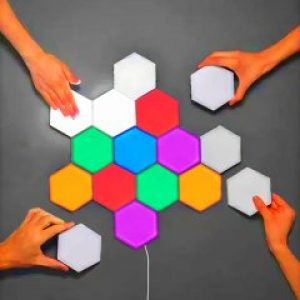 Шестигранный модульный сенсорный светильник Lampara Quantum Набор 6 шт Разноцветные