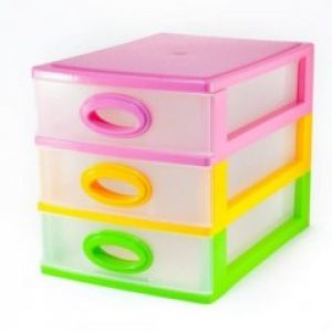 Комод мини органайзер Консенсус 3 яруса Разноцветный (К3)