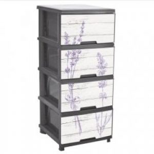 Комод Алеана Лаванда серая пластик 95